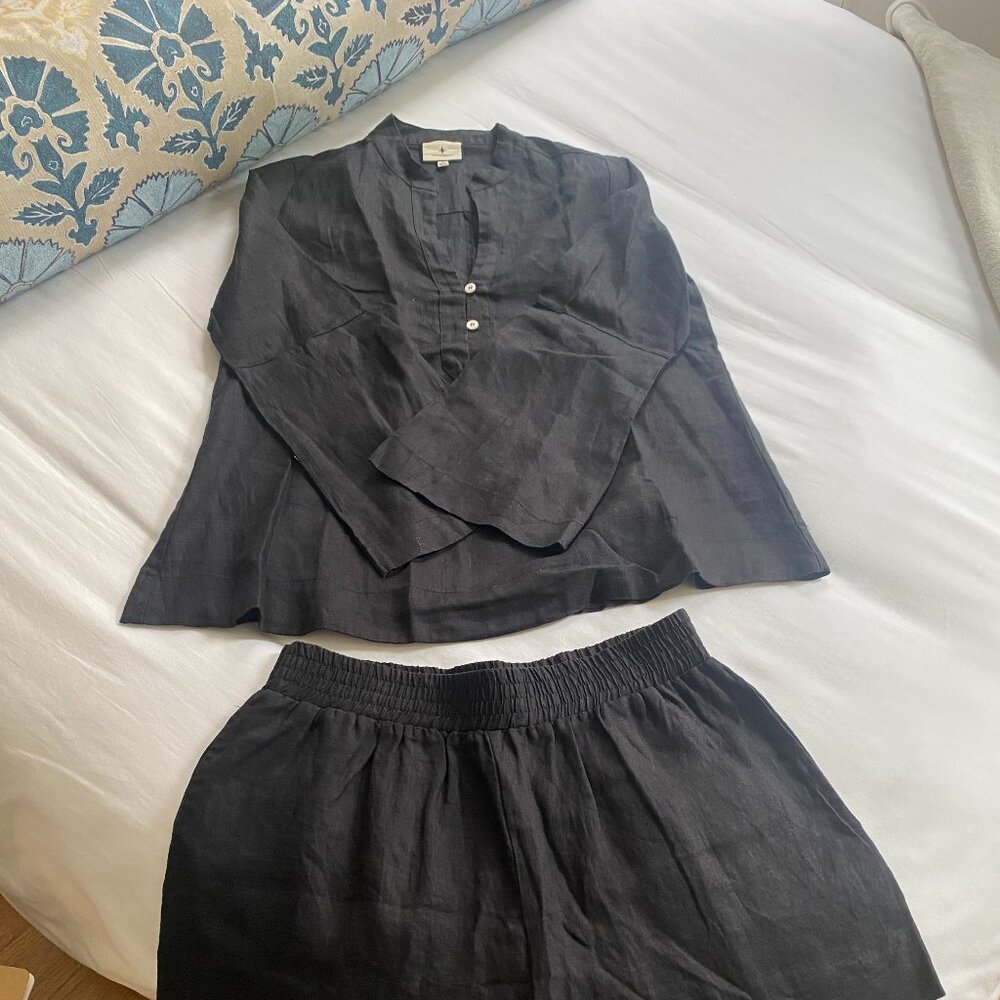Tuckernuck Black Linen Matching Set